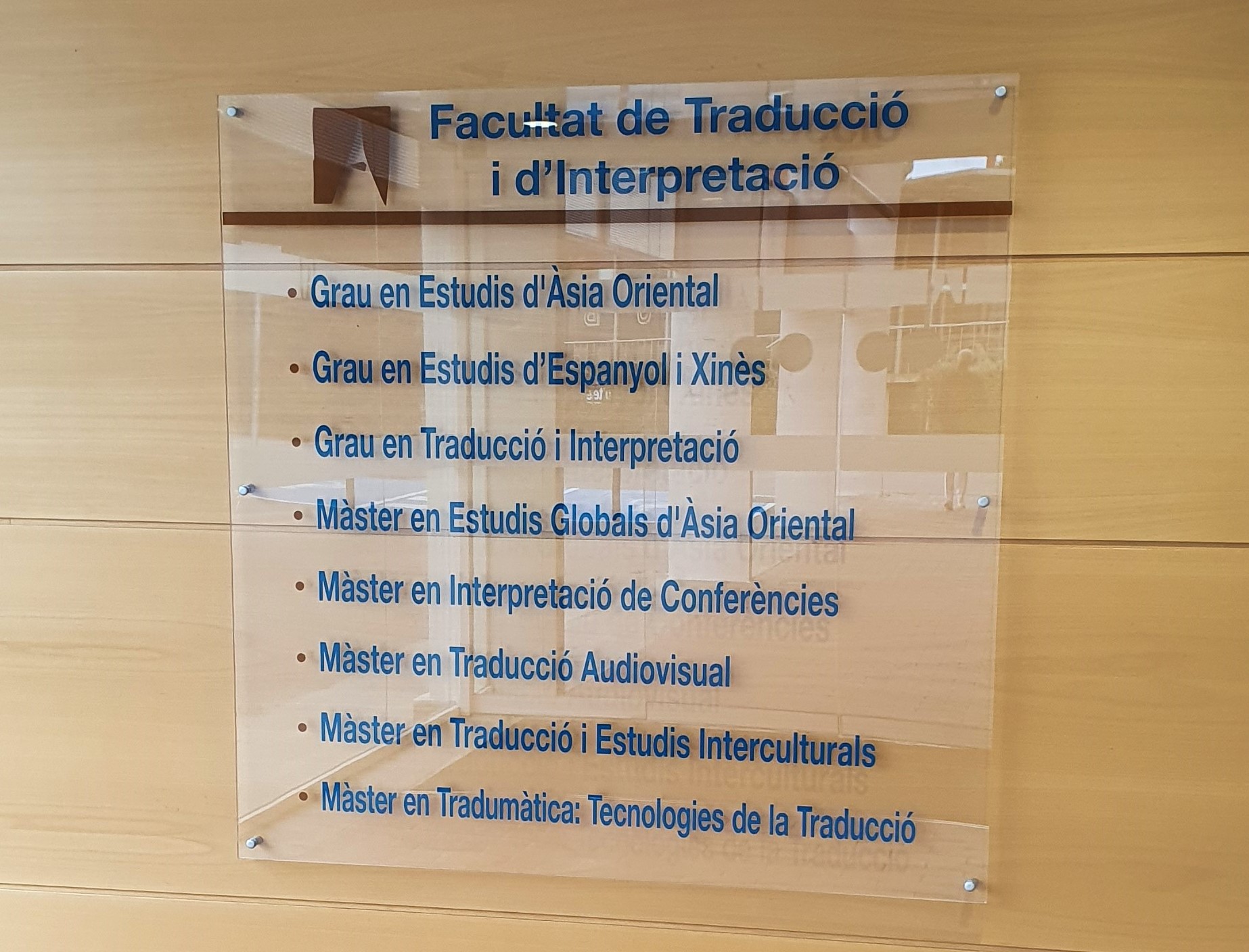 Titulacions de la Facultat