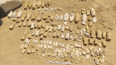 Estatuetes del summe sacerdot egipci Imephor. Foto: IEPOA-UAB/Lluís Tudela.