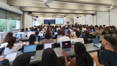 Fotografia de la conferència d'Andreas Ziegler