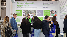 Estand de l'Escola a la passada edició del Saló B-Travel 2023