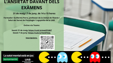 Taller online gestió de l'estrès i l'ansietat davant dels exàmens