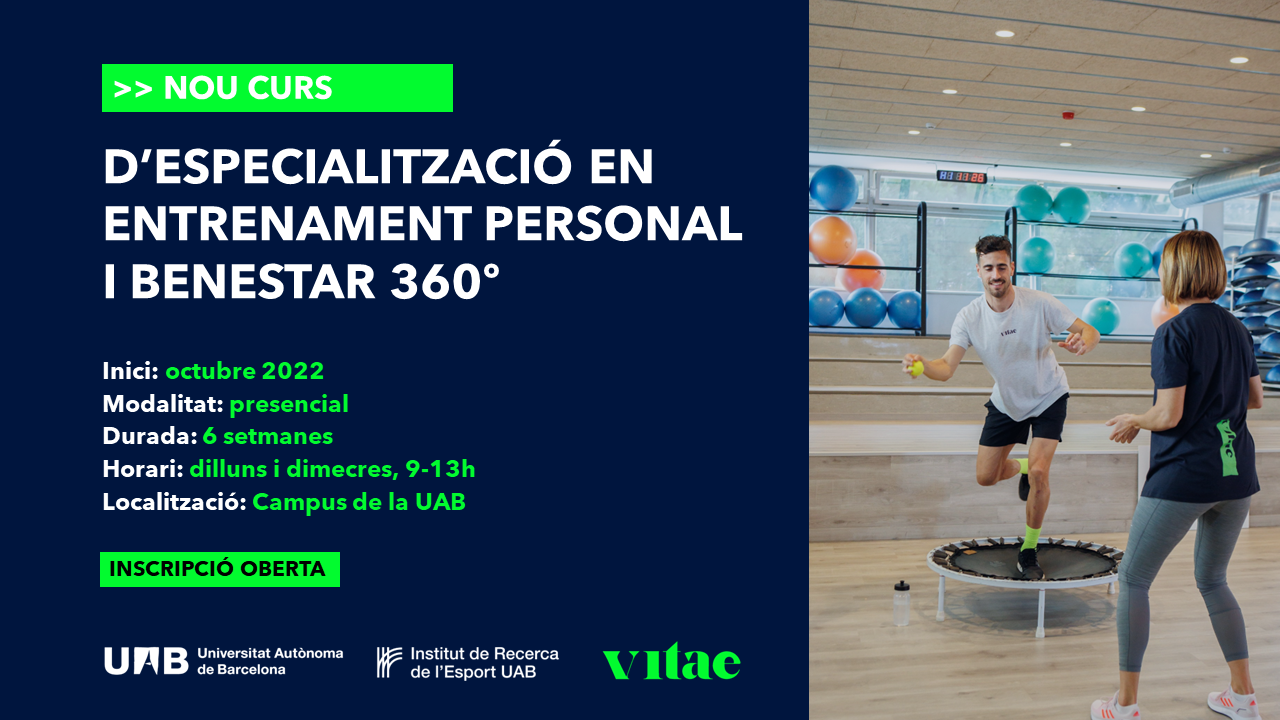 Curs en Entrenament Personal i Benestar 360