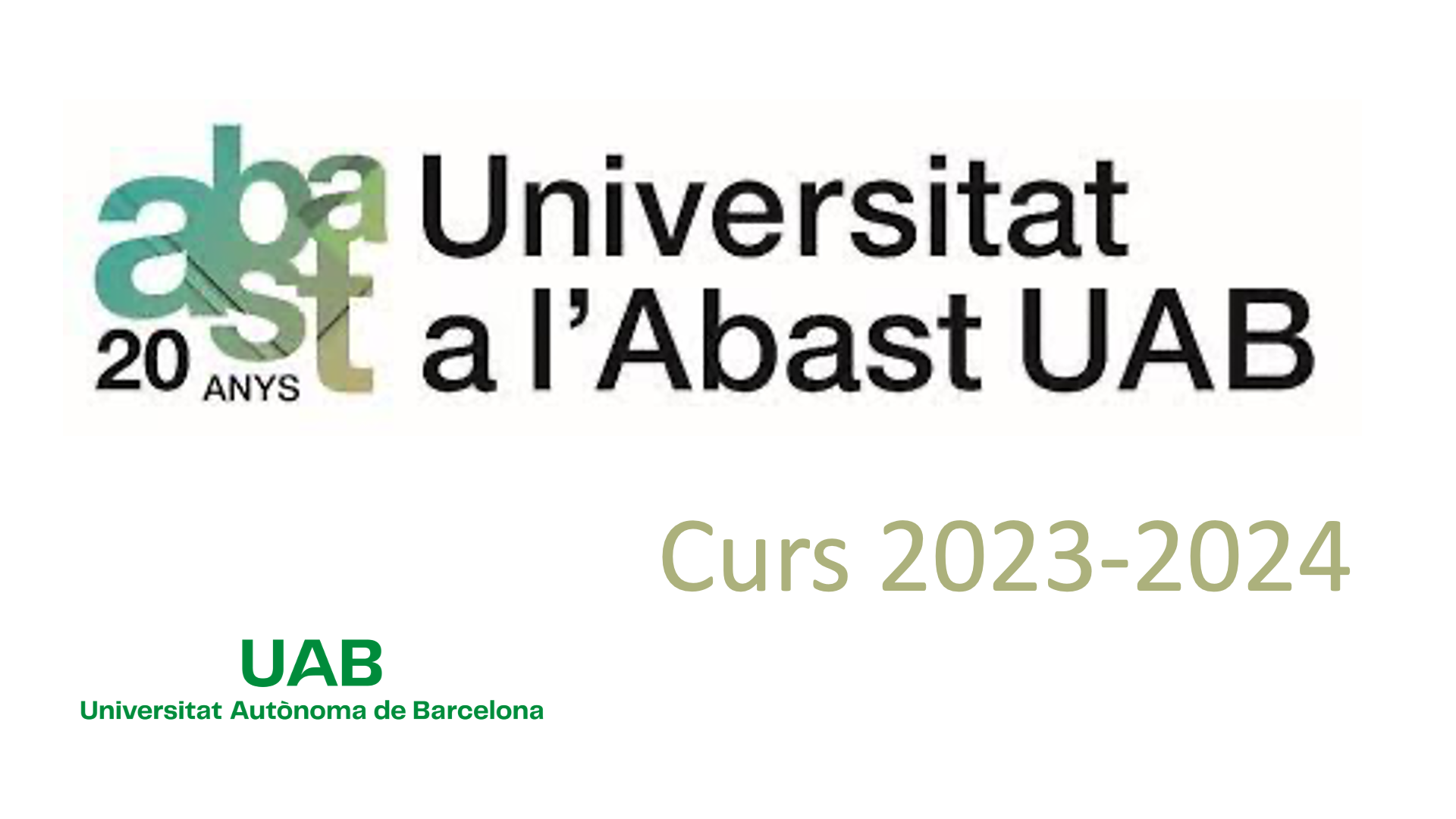 Logo Universitat a l'Abast 2023-2024