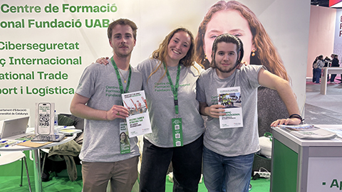 Estudiants de CFGS en el Saló de l'Ensenyament 2026