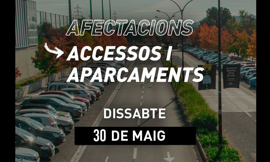 zona d'aparcament de davant de la porta del SAF
