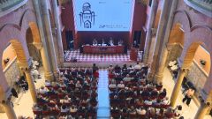 Públic a l'Aula Magna de Casa Convalescència