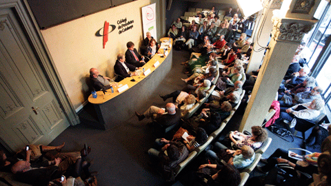 Sala de actos del Colegio de Periodistas de Cataluña