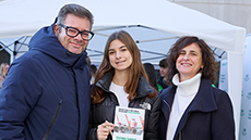Visitants a les jornades de portes obertes del centre en el mes de febrer