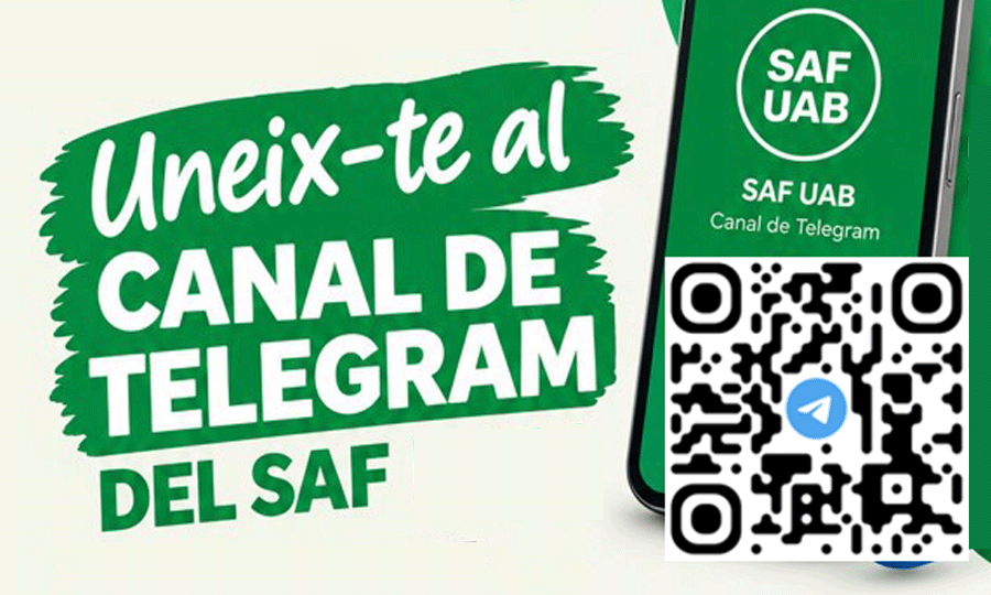 QR del canal de Telegram del SAF