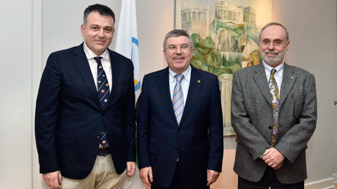 Emilio Fernández, Thomas Bach i Ferran Sancho