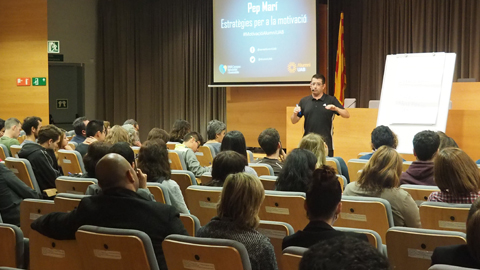 Workshop 'Estratègies per a la motivació' de Pep Marí a la UAB. 26 abril 2017
