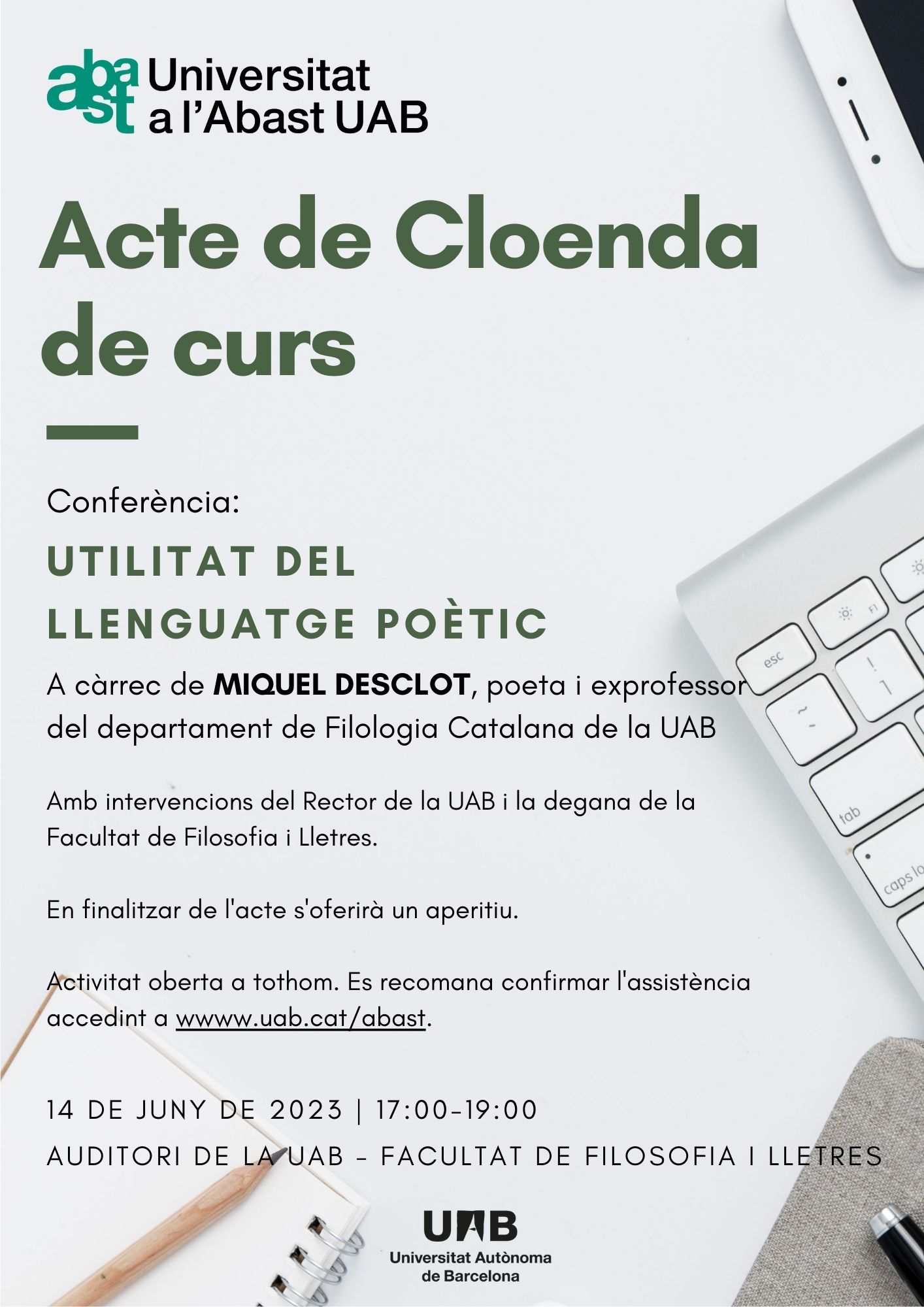 Acte de cloenda de curs Universitat a l'Abast