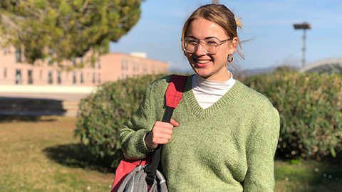 Sofia Biljoo, delegada de bloc a Vila Universitària