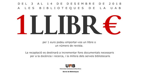 Campanya solidària 1 euro 1 llibre