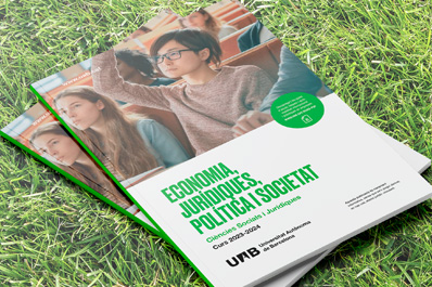 Portada Graus d'Economia, Jurídiques, Política i Societat