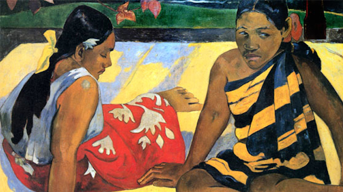Gauguin mujeres playa
