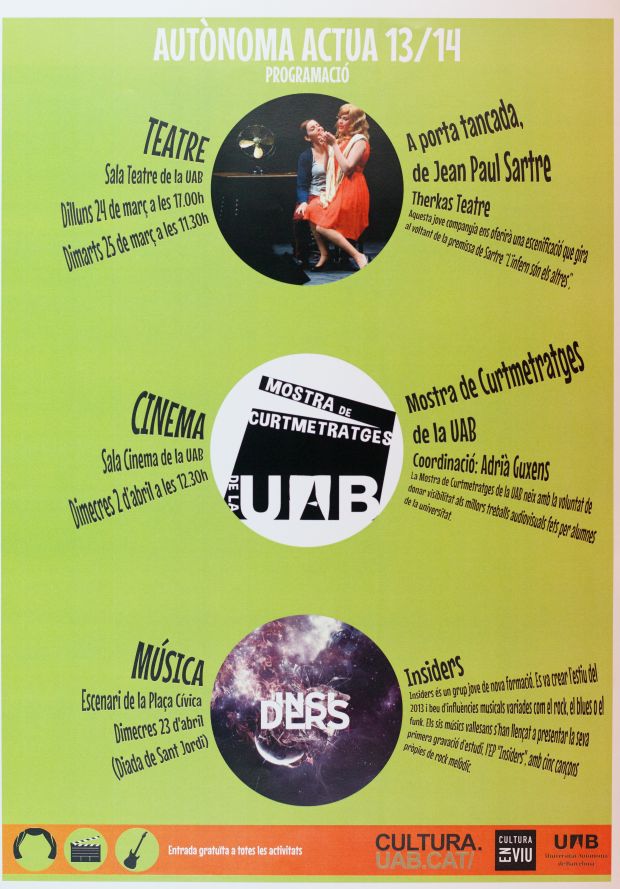 Amplia la imatge Autònoma Actua 13/14. Programació