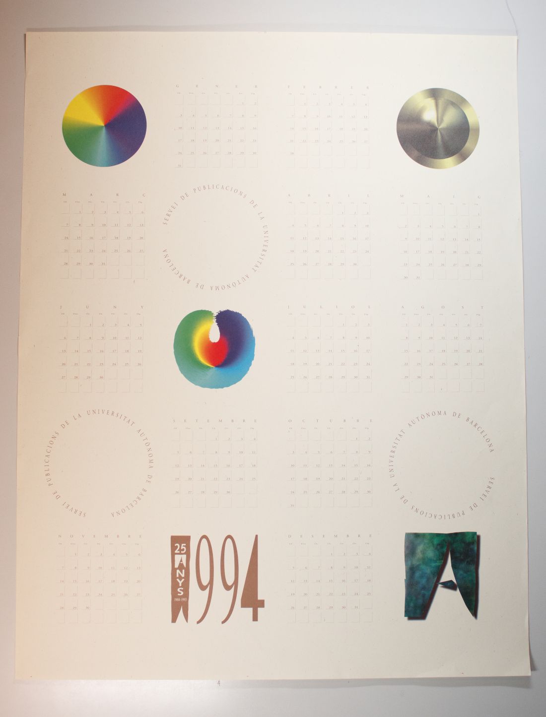 Amplia la imatge Calendari 1994 (25 anys UAB)