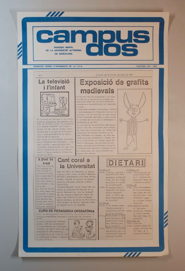 Amplia la imatge Campus dos. Periòdic mural UAB