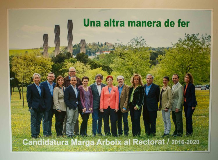 Amplia la imatge Candidatura Marga Arboix al Rectorat 2016/2020