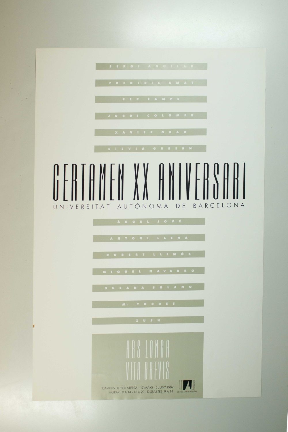 Amplia la imatge Certamen XX aniversari