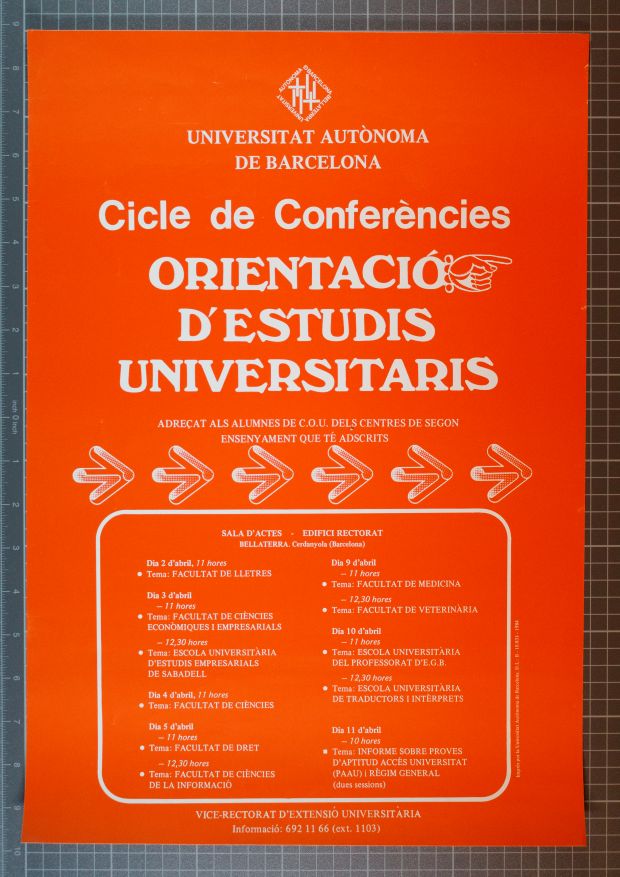 Amplia la imatge Cicle de Conferencies: Orientacio d'Estudis universitaris