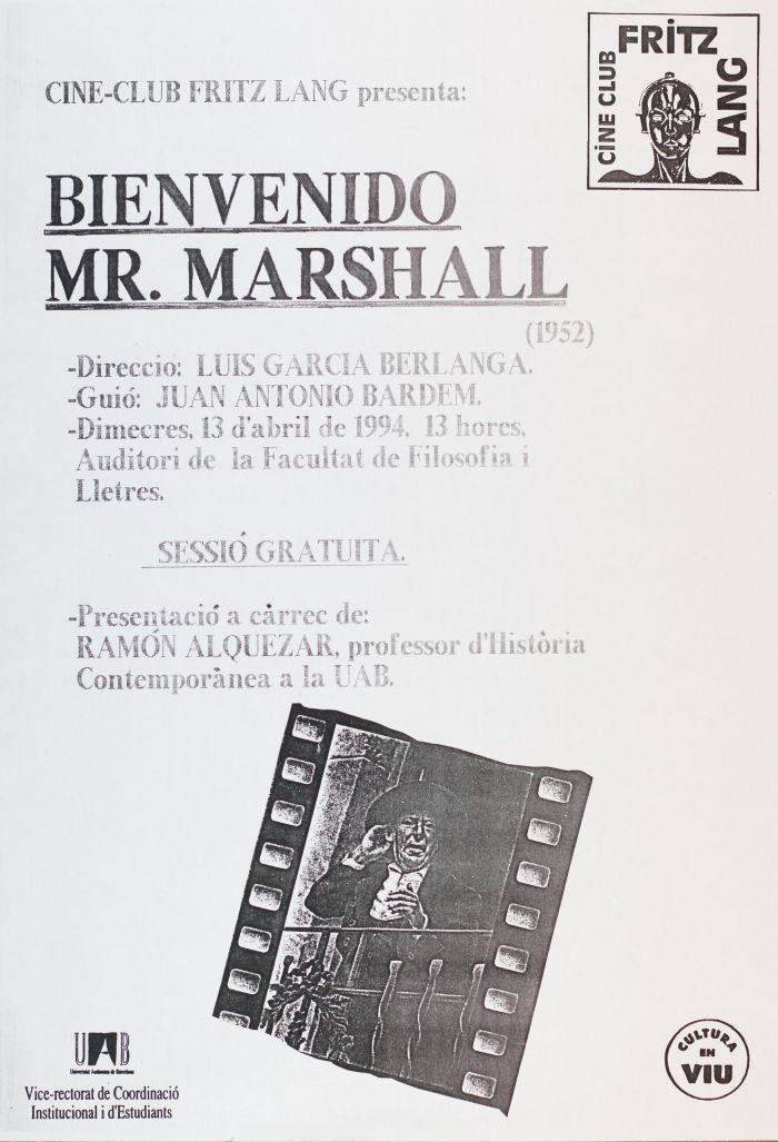 Amplia la imatge Cine Club Fritz Lang: Bienvenido Mr. Marshal
