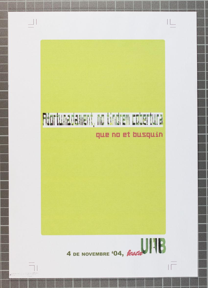 Amplia la imatge Concurs de Cartells Festa Major UAB 2004