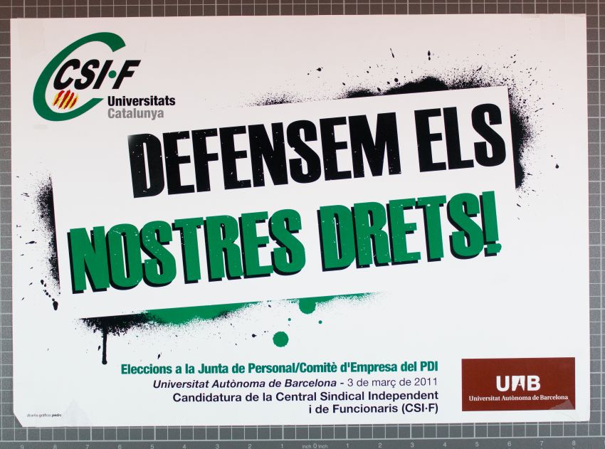 Amplia la imatge Defendiendo lo público! Defensem els nostres drets! Defending our rights!