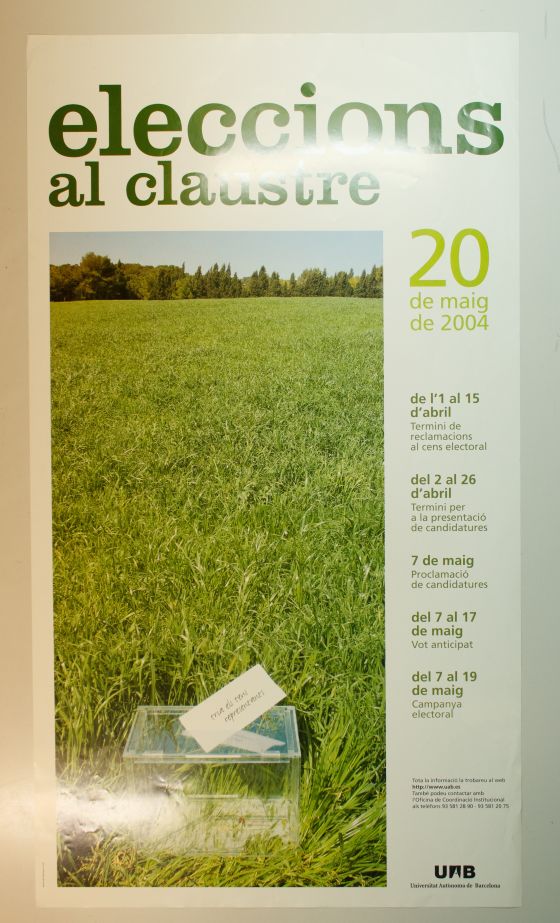 Amplia la imatge Eleccions al Claustre de l'any 2004