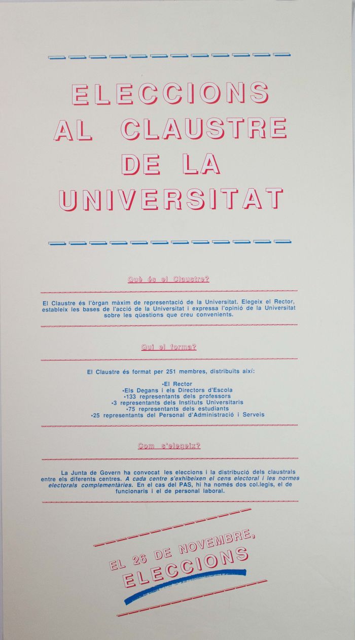 Amplia la imatge Eleccións al Claustre de la Universitat