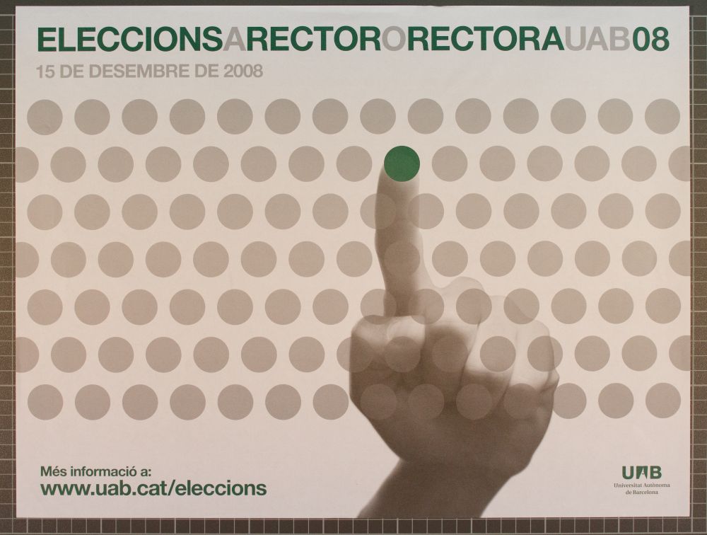 Amplia la imatge Eleccions a Rector o Rectora UAB de l'any 2008