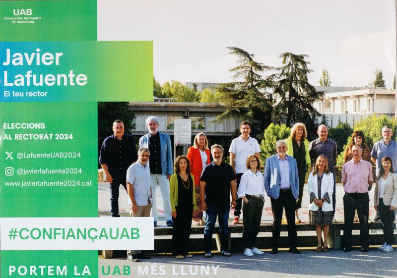 Amplia la imatge Eleccions al Rectorat 2024 Equip de candidatura Javier Lafuente 