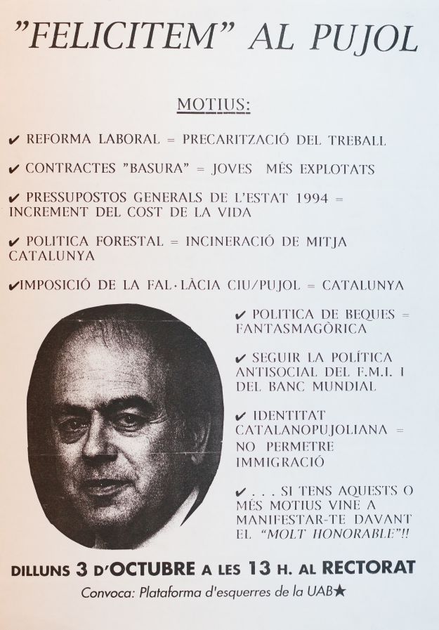 Amplia la imatge Felicitem a Pujol