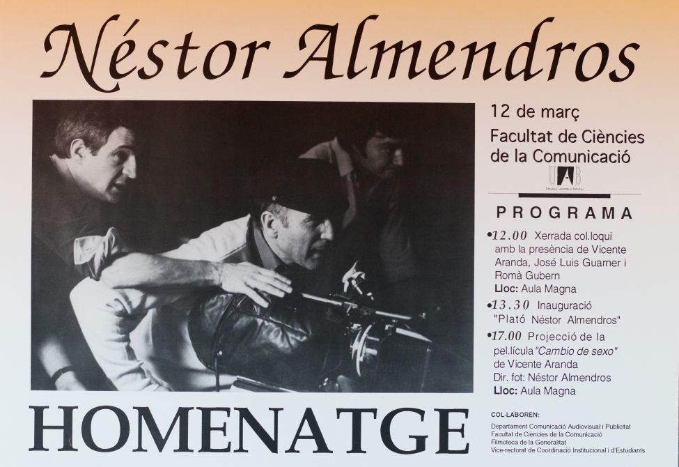 Amplia la imatge Homenatge a Nestor Almendros