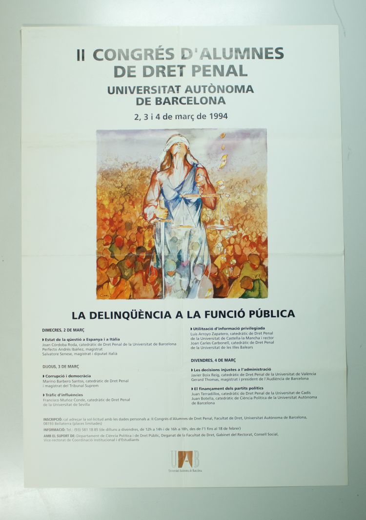Amplia la imatge II Congreso de Alumnos de Derecho Penal