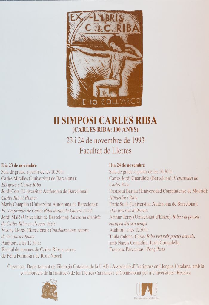 Amplia la imatge II Simposi Carles Riba