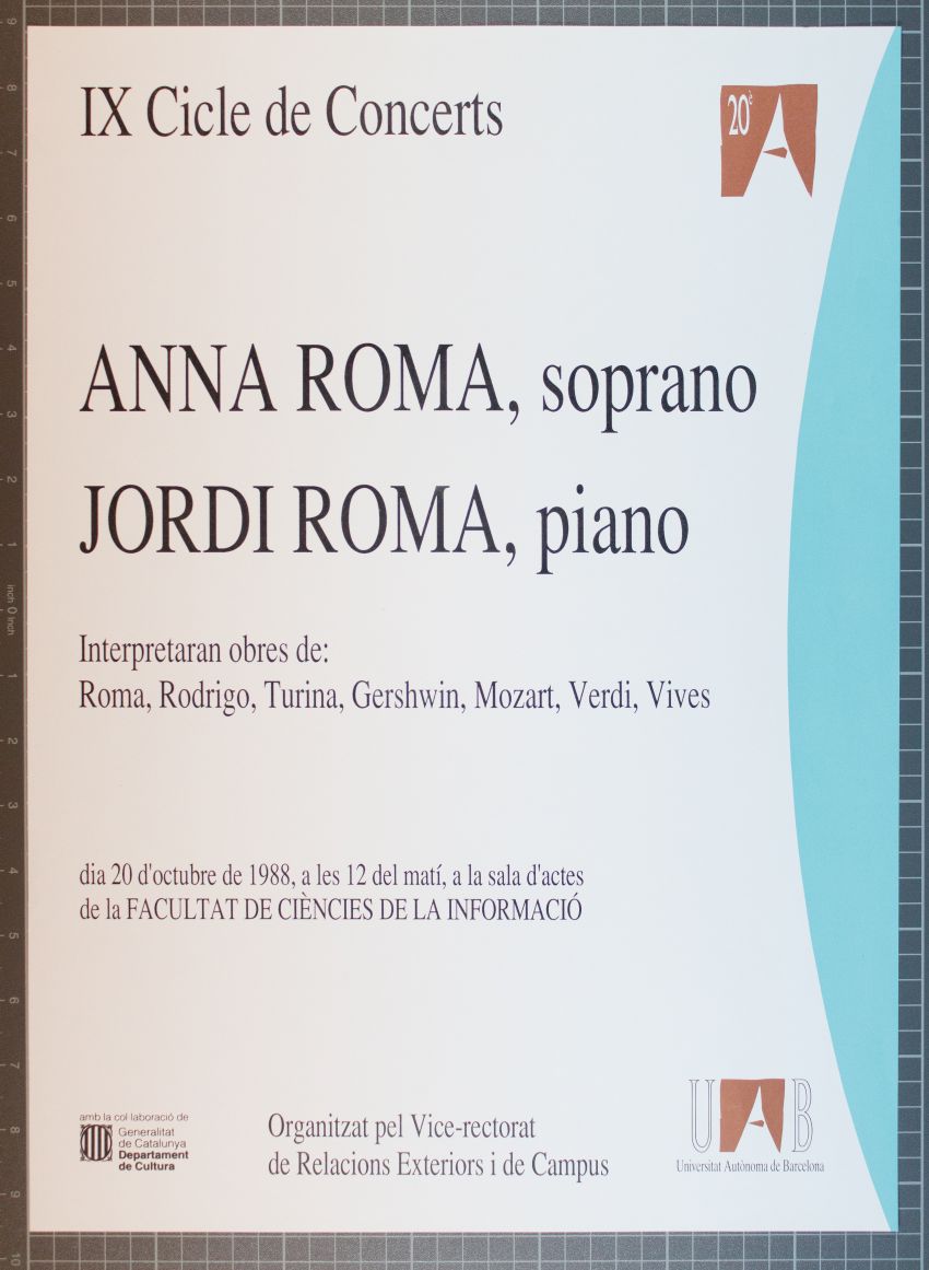 Amplia la imatge IX cicle de concerts. Anna Roma i Jordi Roma