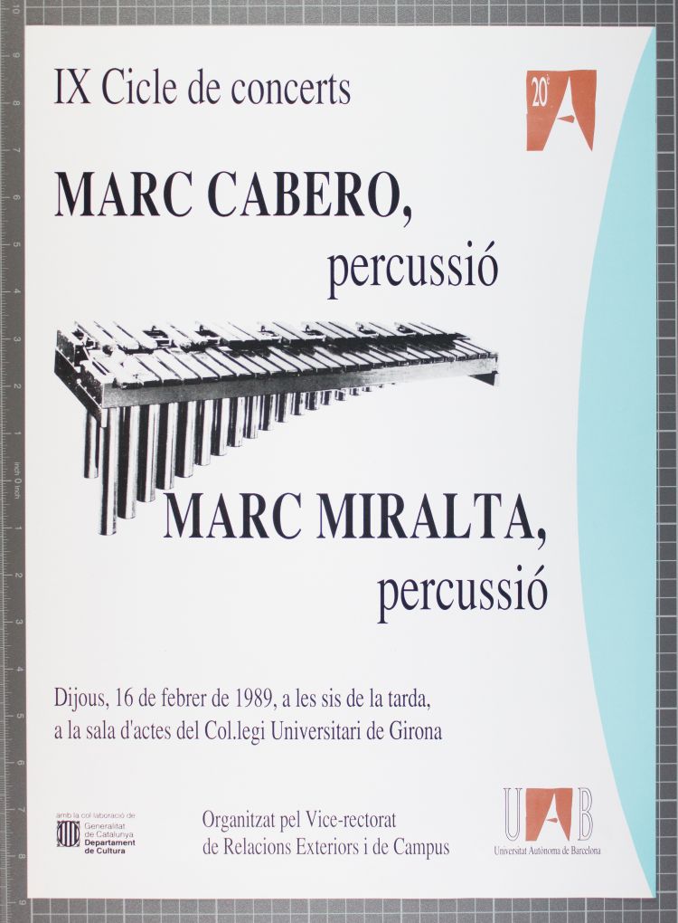 Amplia la imatge IX cicle de concerts. Marc Cabero i Marc Miralta