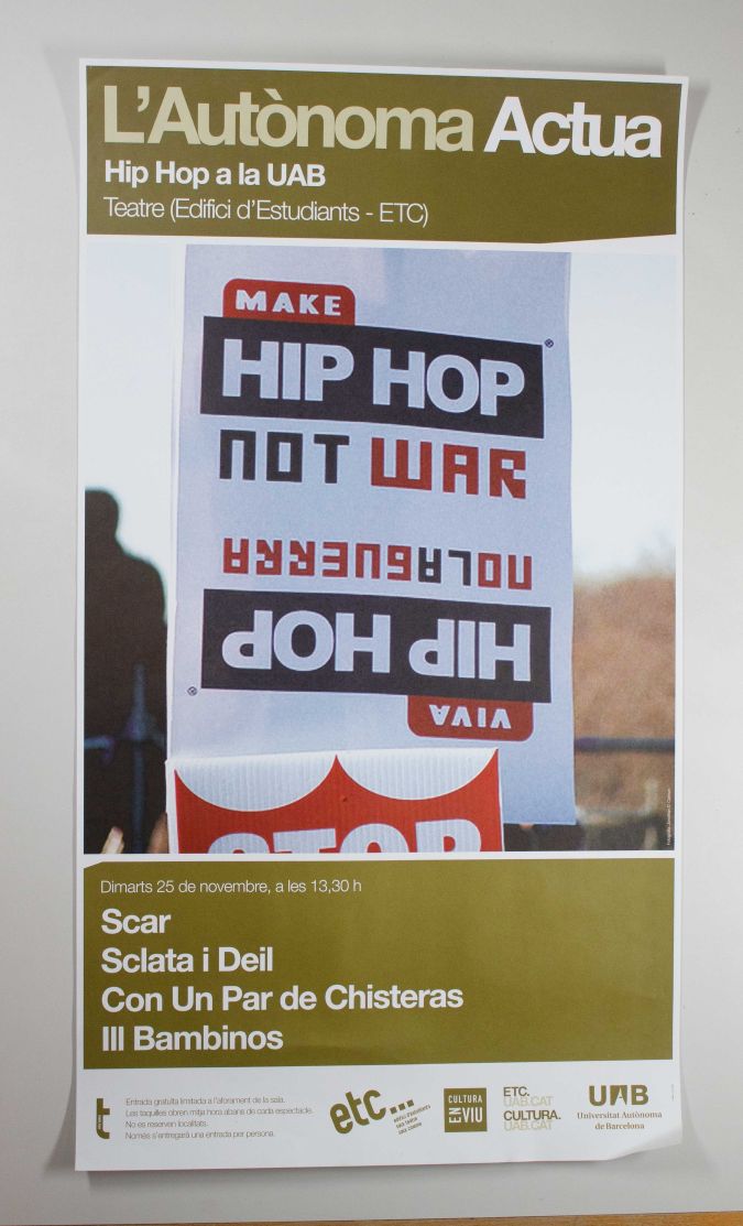Amplia la imatge L'Autònoma Actua.Hip Hop a la UAB. Edifici ETC (teatre)