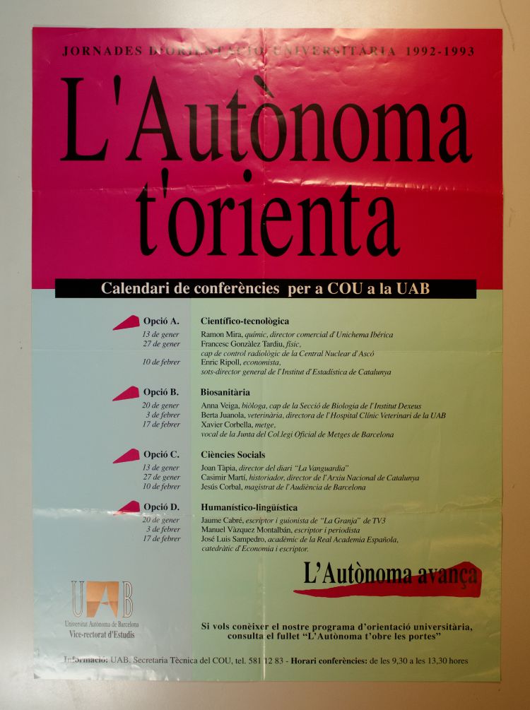 Amplia la imatge L'Autònoma t'orienta