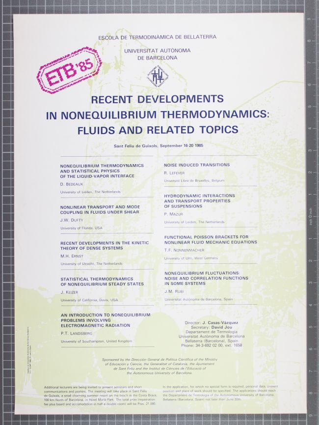 Amplia la imatge Recent developments in nonequilibrium thermodynamics fluids and related topics