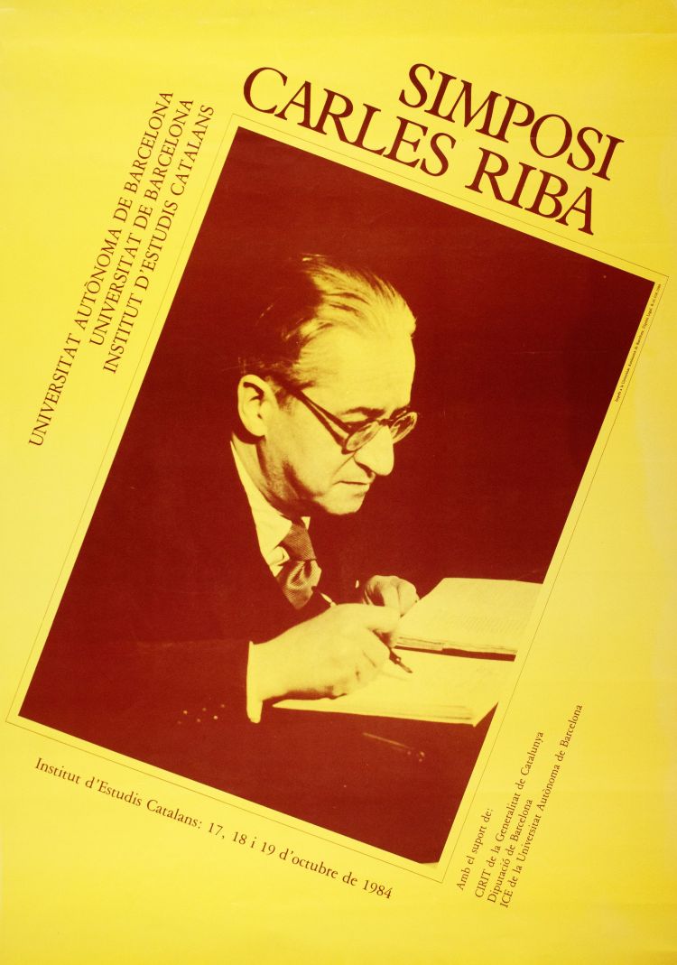 Amplia la imatge Simposi Carles Riba