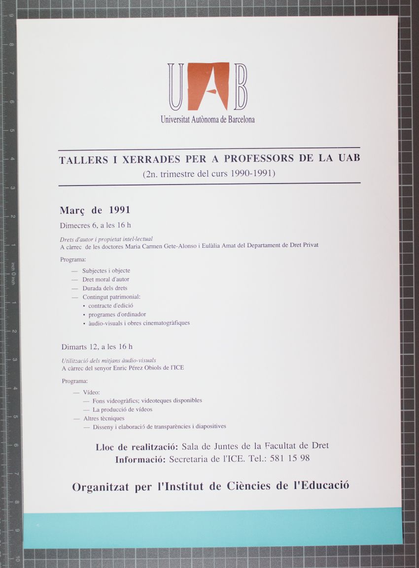 Amplia la imatge Tallers i xerrades per a professors