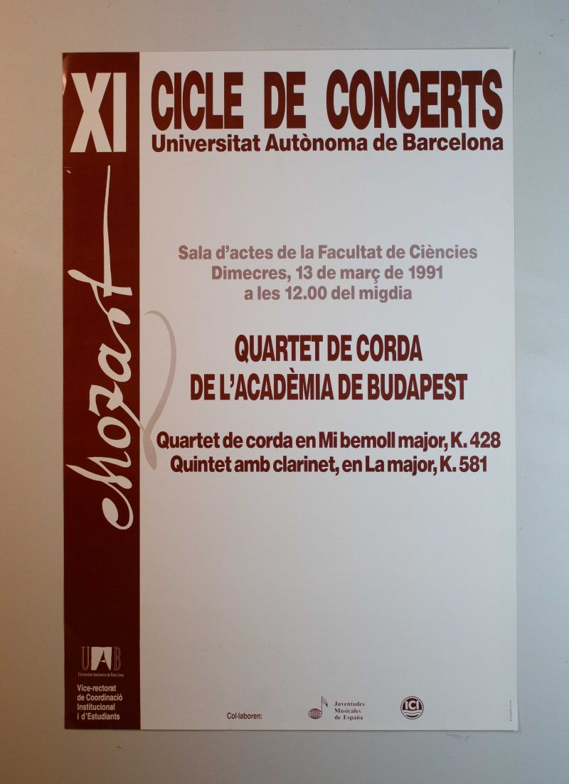 Amplia la imatge XI cicle de concerts. Mozart