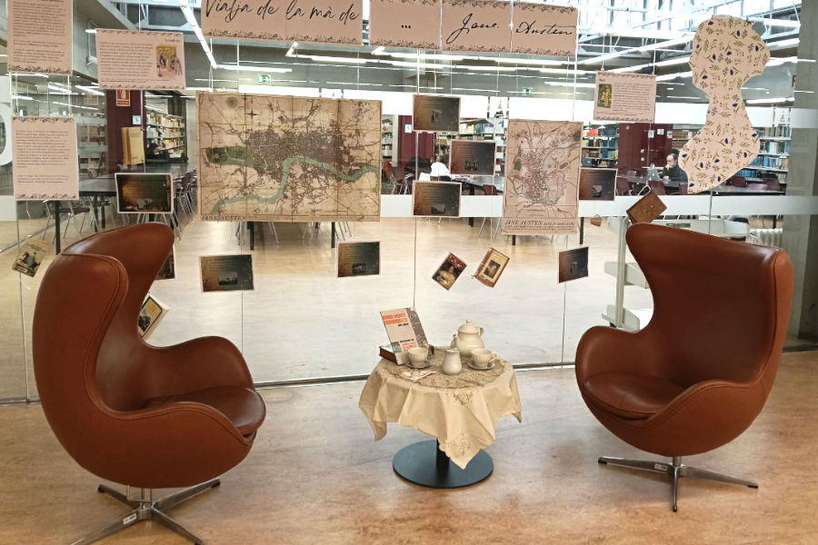 Emplaçament de l'exposició sobre Jane Austen