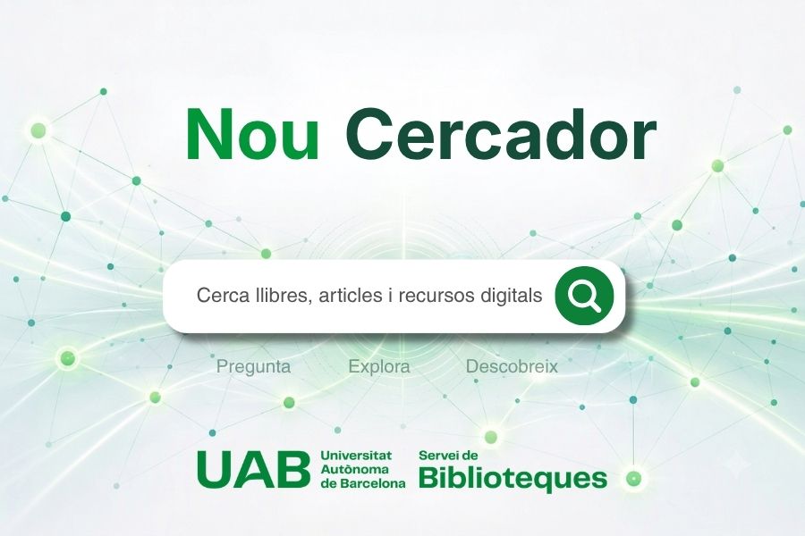 Imatge per anunciar el nou Cercador