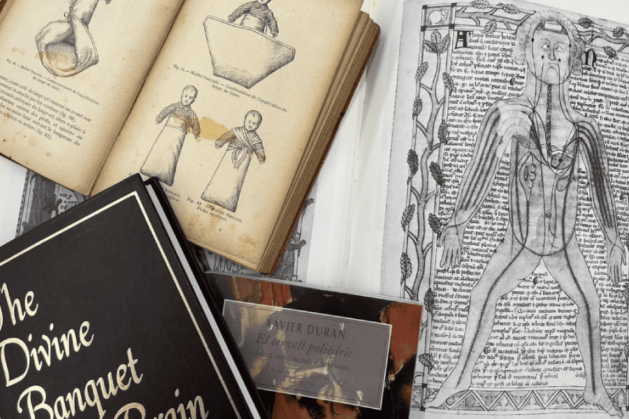 Portades i interior de llibres del fons Lamote