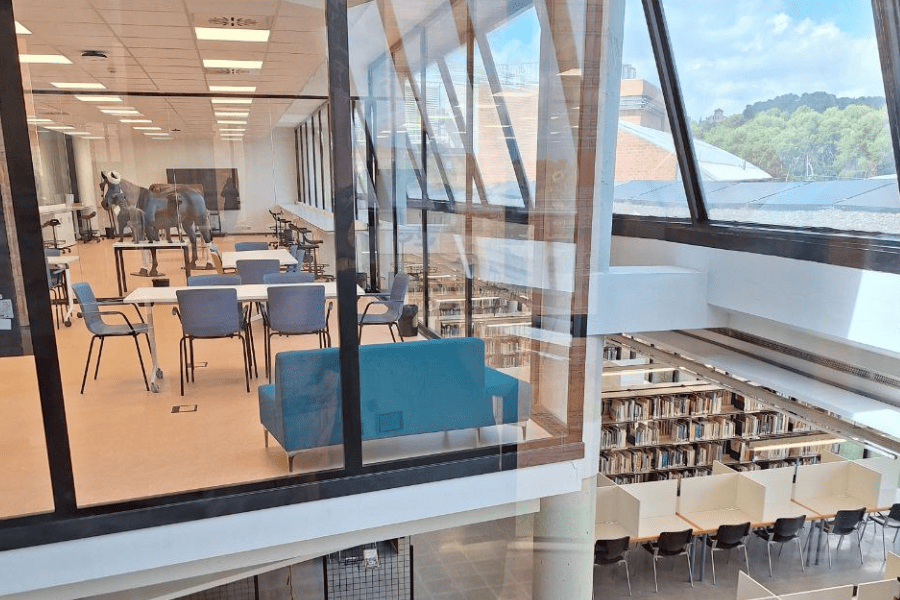 sala de models clínics (Clinical Skills Lab), funciona com una aula oberta i transversal