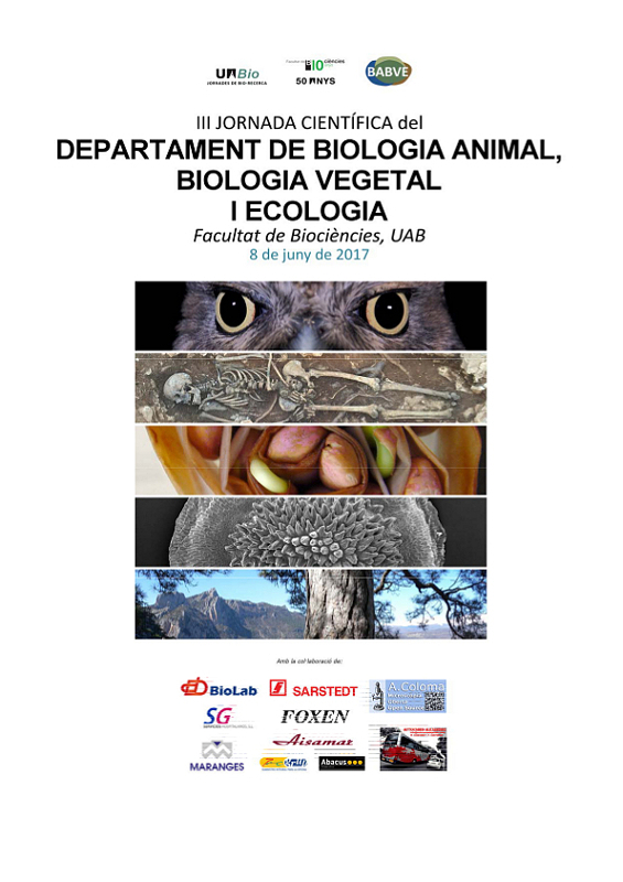 Poster de la III Jornada Cientifica del BABVE